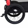 vidaXL Fietstrailer en kinderwagen 2-in-1 rood en zwart