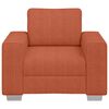 vidaXL Sofastoel Rood Oranje 100x77x82 cm Corduroy Stof