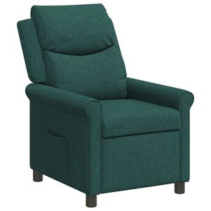 vidaXL Ligstoel Donkergroen 69 x 93 x 102 cm Stof