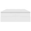 vidaXL Opslag bed met matras met matras Wit 140 x 190 cm Nep Leer