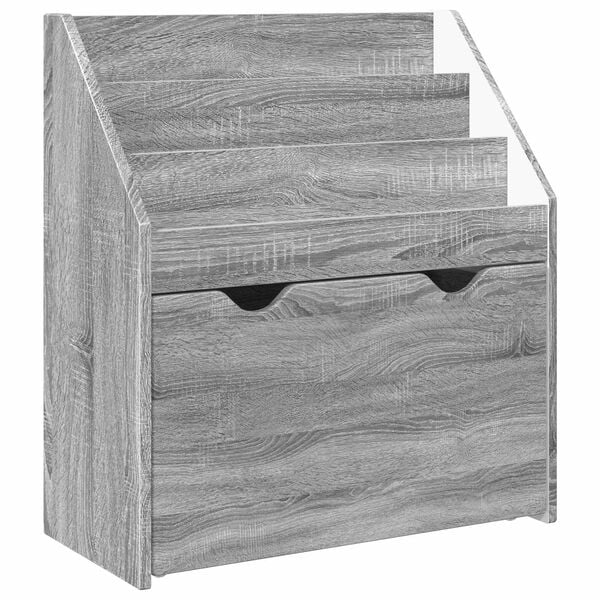 vidaXL Kinderen Boekenkast Grijs Sonoma 60 x 29,5 x 69 cm Bewerkt hout