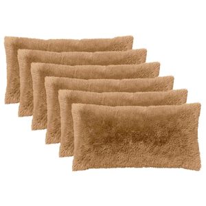vidaXL Kussen met kussen HEERLEN 2 st Taupe PV Fleece