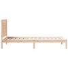 vidaXL Bedframe extra lang zonder matras massief hout 100x220 cm