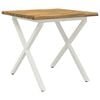 vidaXL Live Edge Eettafel 80 x 80 x 75 cm Massief Acaciahout
