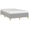 vidaXL Bedframe zonder matras 120x190 cm stof lichtgrijs