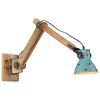 vidaXL Wandlamp 25 W E27 96x15x20 cm verweerd blauw