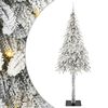 vidaXL Kerstboom met 300 LED met standaard Wit 210 cm PE en staal