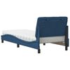 vidaXL Bed met matras stof blauw 80x200 cm