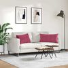 vidaXL Sofa Kussens 2 stuks Wijnrood 80 x 40 cm Cordstof