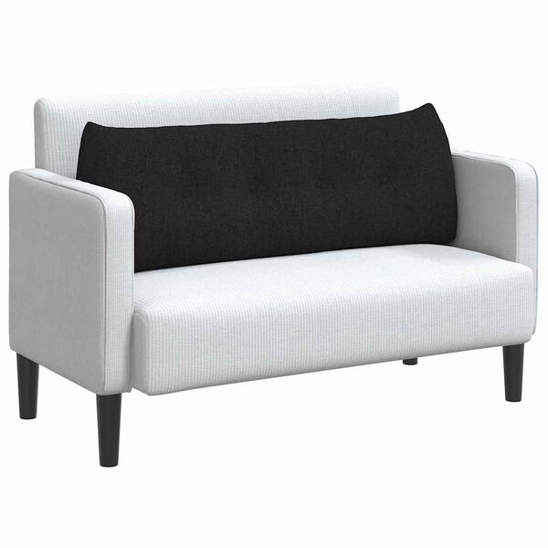 vidaXL Rugkussen Zwart 140 x 24 x 50 cm Stof