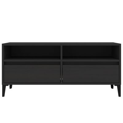 vidaXL Tv-meubel 100x34,5x44,5 cm bewerkt hout zwart