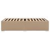 vidaXL Bedframe kunstleer cappuccinokleurig 100x200 cm
