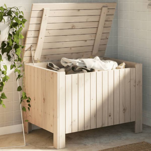 vidaXL Opbergbox met deksel RANA 80x49x54 cm massief grenenhout