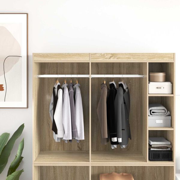 vidaXL Kaststaaf 2 pcs Zilver 764 x 15 x 29 mm Aluminium Legering