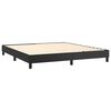vidaXL Boxspring bed kunstleer zwart 160x200 cm