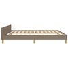 vidaXL Bedframe zonder matras stof taupe 180x200 cm