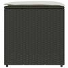 vidaXL Kussenbox met opslag Zwart 50 x 50 x 50 cm poly rattan
