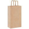 vidaXL Papieren zakken 50 st met hengsels 21x11x36 cm bruin