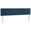 vidaXL Boxspring met matras fluweel donkerblauw 120x190 cm