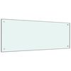 vidaXL Spatscherm keuken 100x40 cm gehard glas melkwit