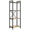 vidaXL Boekenkast 40 x 30 x 119 cm Bewerkt hout Sonoma Eiken