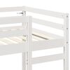 vidaXL Hoogslaper bedframe Wit 75 x 190 cm Massief grenenhout