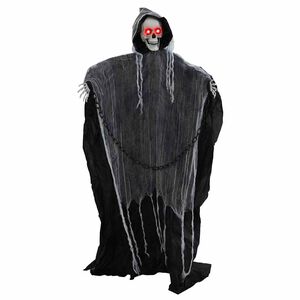 vidaXL Halloween Grim Reaper Zwart 60 x 60 x 155 cm Polyester