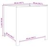 vidaXL Plantenbak 50x50x50 cm gegalvaniseerd staal