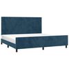vidaXL Bedframe zonder matras 200x200 cm fluweel donkerblauw