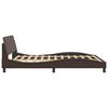 vidaXL Bedframe "Dover" kunstleer bruin 160x200 cm
