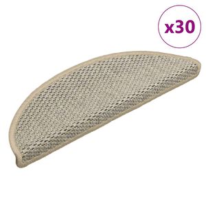 vidaXL Trapmatten zelfklevend Sisal-Look 30 st 56x17x3 cm lichtgroen
