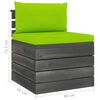 vidaXL 6-delige Loungeset met kussens pallet massief grenenhout