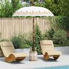 vidaXL Balinese parasol met basis Crème 185 x 185 x 260 cm