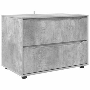 vidaXL Opbergkast 80 x 48 x 57 cm Bewerkt hout Beton Grijs