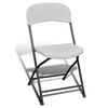 vidaXL Tuinstoelen inklapbaar 4 st HDPE wit