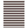 vidaXL Zebra rolgordijn 140,9 x 175 cm stofbreedte 136,7 cm koffiebruin