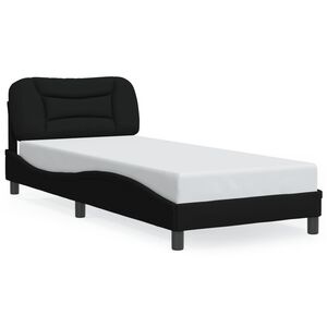 vidaXL Bedframe zonder matras "Hvar" 90x190 cm stof zwart