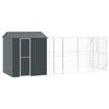 vidaXL Vogelkooi Antraciet 621 x 208 x 247 cm Gegalvaniseerd staal