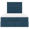 vidaXL Ottoman bed met matrassen en LED's 120x200cm fluweel