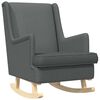 vidaXL Schommelstoel Donkergrijs 62 x 80 x 85 cm Stof