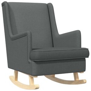 vidaXL Schommelstoel Donkergrijs 62 x 80 x 85 cm Stof