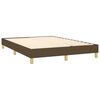 vidaXL Boxspring met matras stof donkerbruin 140x200 cm