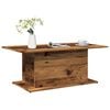 vidaXL Salontafel 102x55,5x40 cm bewerkt hout oude houtkleurig