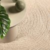 vidaXL Vloerkleed ZIZUR beige binnen en buiten 200x200 cm jute look