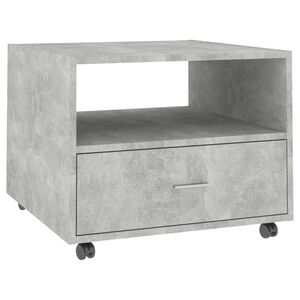 vidaXL Salontafel 55x55x40 cm bewerkt hout betongrijs