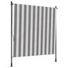 vidaXL Buiten Rolgordijn Antraciet en Wit 150 x 270 cm
