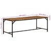vidaXL Eettafel 200x100x75 cm massief hout ruw mangohout