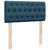 vidaXL Ottoman bed met matras en LED's 90x190cm fluweel donkerblauw