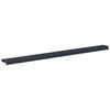 vidaXL Raamsokkel Antraciet met houten nerf 140 x 15 x 4,5 cm PVC