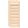 vidaXL Kastdeuren met lamellen 2 st 99,3x39,4 cm massief grenenhout